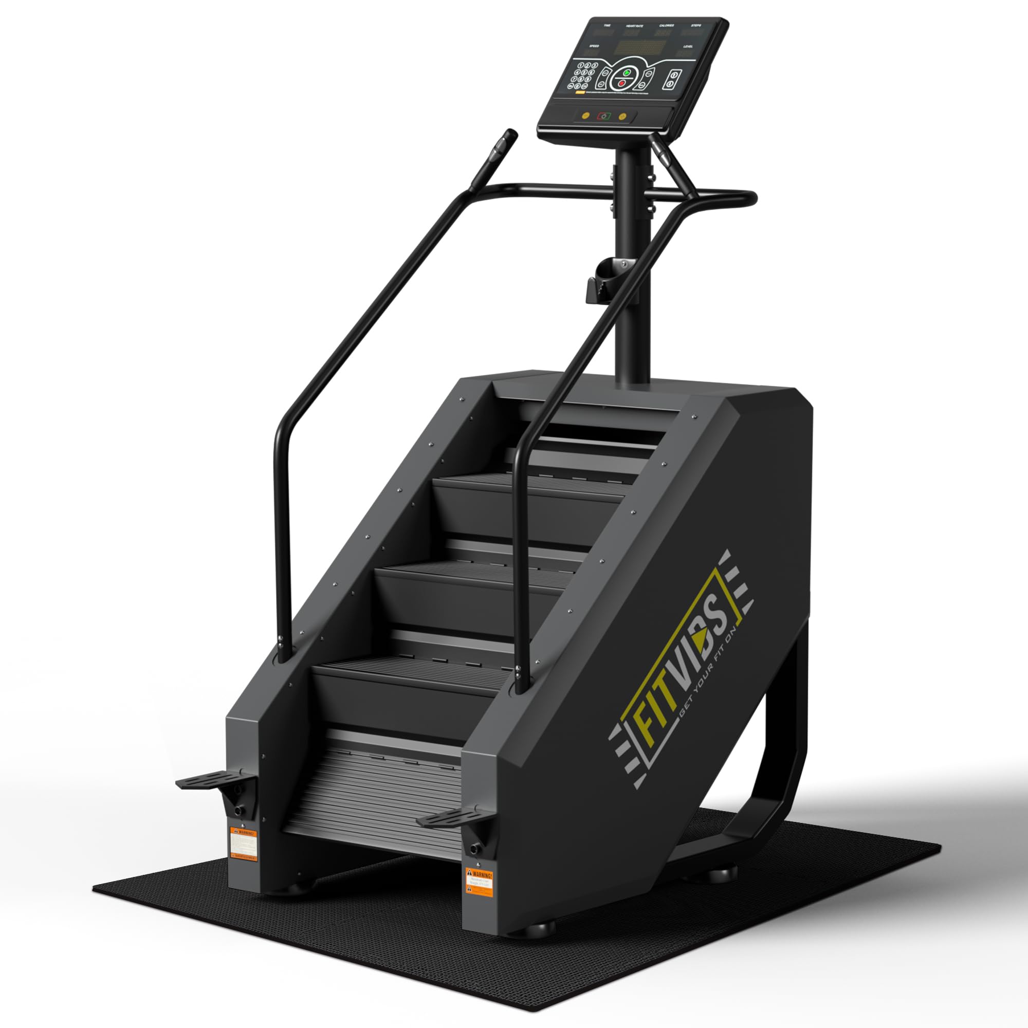 Fitvids Stair Stepper Machine, Commercial Grade Stair Climber with 15 Resistance Levels, Continuous Stair Stepping Machine for C