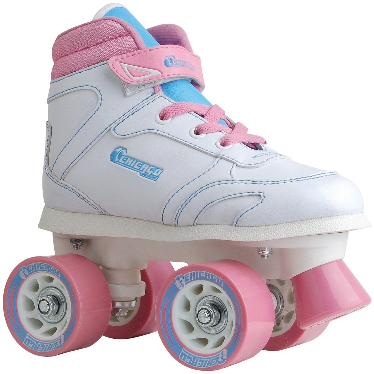 Chicago Girls Sidewalk Roller Skates - Size J13, White