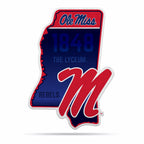 Rico Industries Ncaa Mississippi Rebels State Shape Shape Cut Pennant - Home And Living Room D  Cor - Soft Felt Ez To Hang