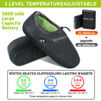 Foot Warmer, Electric Foot Warmer With 5000Mah Battery, Heated Slippers Women Men, Heated Foot Warmer With Smart Dual Independen