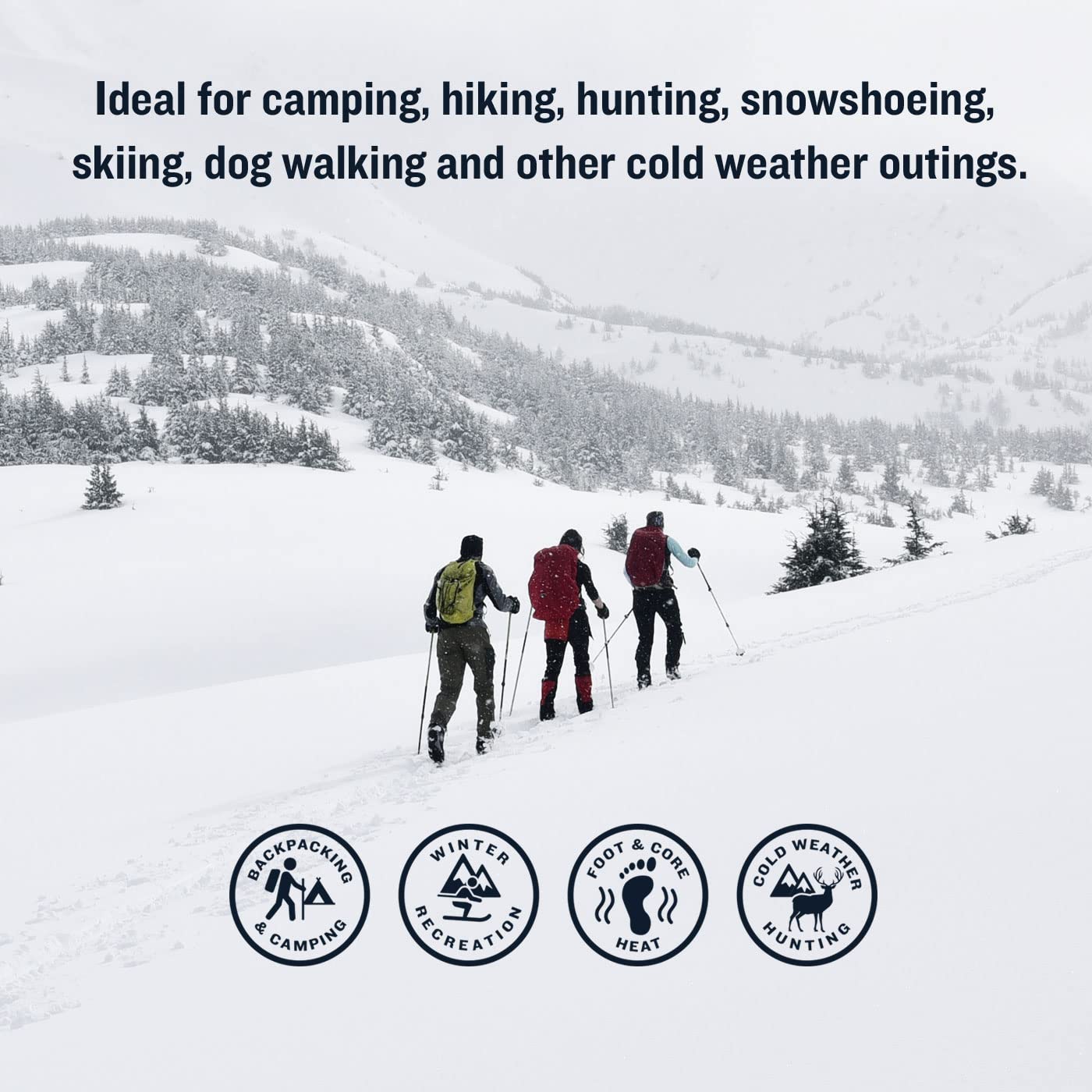 Ignik 8-Hour Compostable Toe Warmers With Resealable Airbarrier Pouch, 20 Pairs