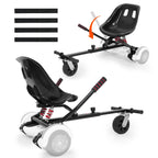 Vevor Hoverboard Seat Attachment, For 6.5 8 8.5 10 Hoverboards, Dual Shock Absorption System, Grips Control, Adjustable Length 2