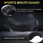 Bbto 6 Pieces Sports Mouth Guard For Kids, Athletic Mouthguard For Boxing Football Hockey Karate Basketball(Dark Blue, Black, Cl