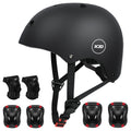XJD Kids Helmet 813 Years Boys Girls Adjustable Sports Protective Gear Set from Toddler to Youth Helmet Knee Elbow Wrist Pads C