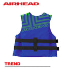 Airhead Youth Trend Life Jacket, Coast Guard Approved, Blue/Green