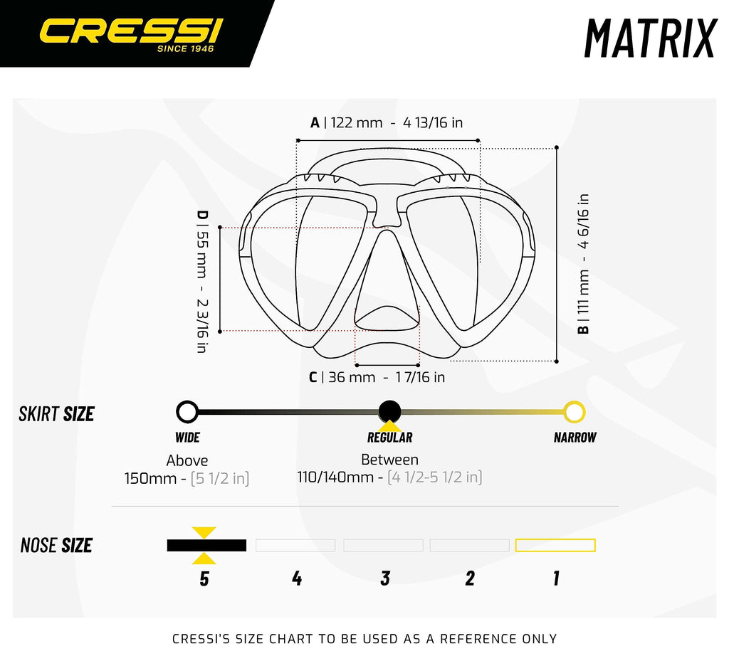 Cressi Matrix, Black/Black
