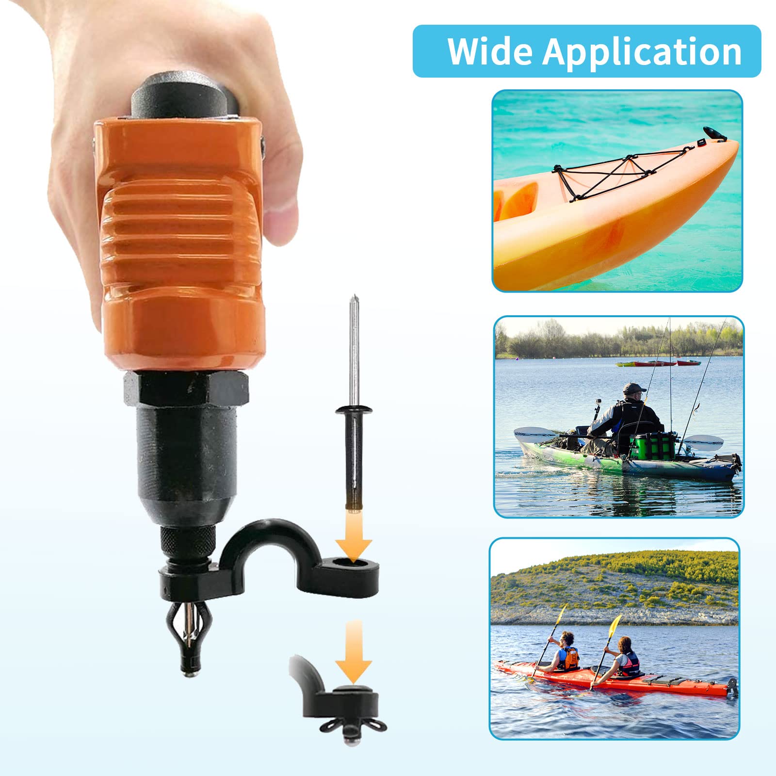 Deck Rigging Kit Accessory - 19.7 Ft Bungee Cord With Deck Loops Tie Down Pad Eyes And J - Hooks And Bungee Cord Hook Screws & R