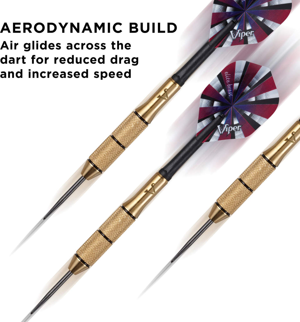 Viper Elite Brass Steel Tip Darts 23 Grams