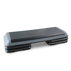 Cap Barbell Adjustable Aerobic Step Platform Exercise Step, Gray