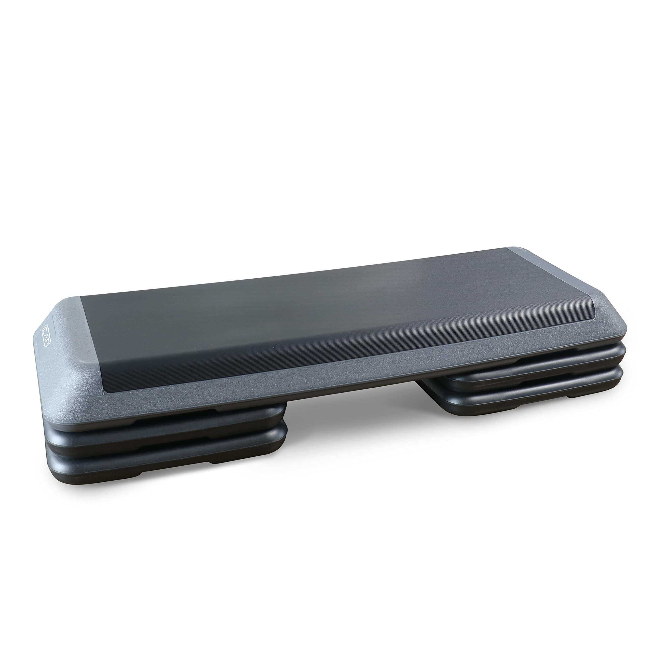 Cap Barbell Adjustable Aerobic Step Platform Exercise Step, Gray
