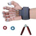 Ahcs Finger Gripper Strength Trainer Forearm Exerciser Hand Yoga Resistance Band Finger Expander Finger Extension Exerciser Clim
