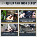 Onewind 12Ft Camping Hammock With Mosquito Net, Ridgeline Double Hammock Portable Lightweight Large Hammock Ripstop Nylon Durabl
