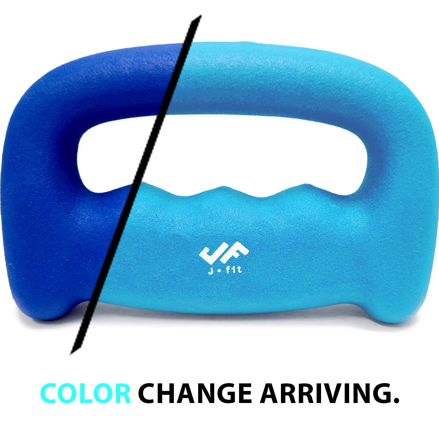 Jfit Neoprene D-Grip Dumbbell Weight, 2Lb, 2 Pound