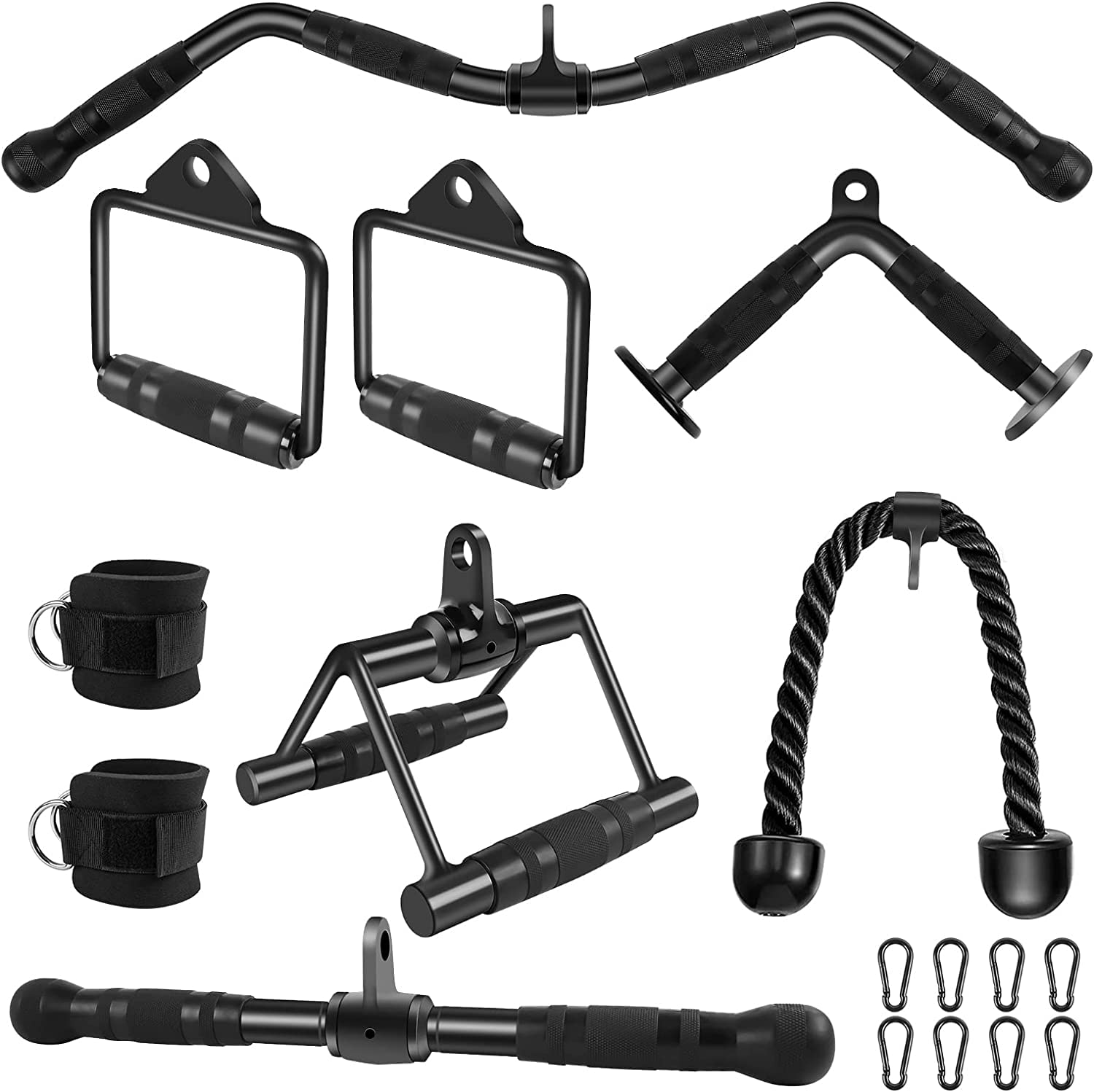 KUKUVI LAT Pulldown Bar Attachments, Cable Machine Accessories for Home Gym, Triceps Pull Down Equipment Weight Fitness & Power 