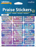 Tabbies 149321 Praise Stickers - Bless Me with Praise Chart - Pack of 54