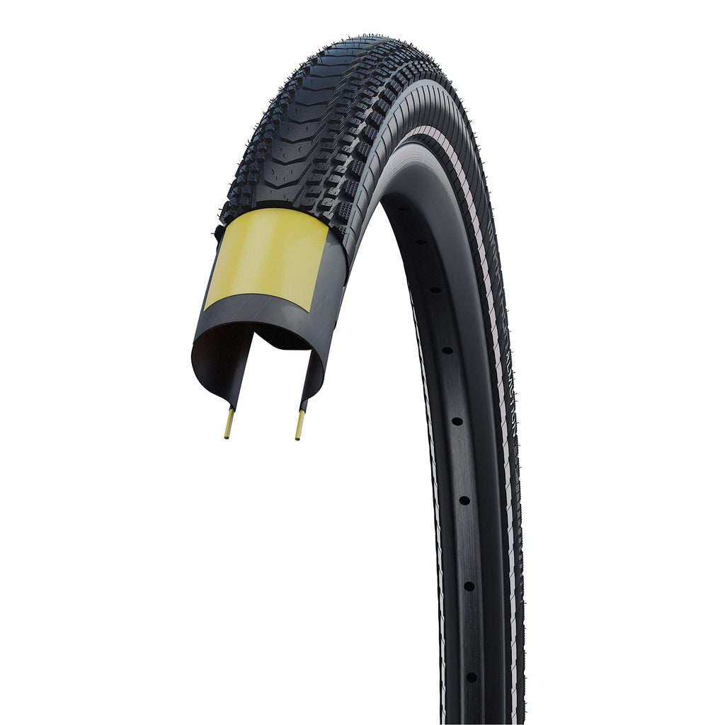Schwalbe, Marathon Almotion, Tire, 700X38C, Folding, Clincher, Onestar, V-Guard, 67Tpi, Black