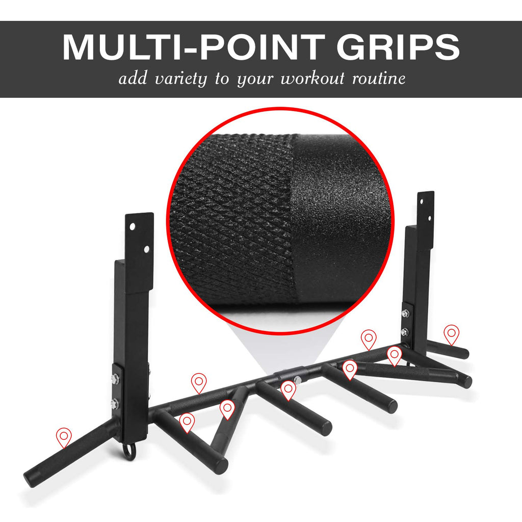 Yes4All Joist Mounted Pull Up Bar - Multi Grips Pull Up Bar/Chin Up Bar