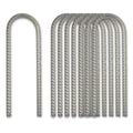 Pinnacle Mercantile 8 Pack Trampoline Wind Stakes Anchors Extra Heavy Duty Galvanized 12 Inch Long 1/2 Inch Round U Shaped Made 