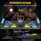 Berleng Push Up Board. 28 In 1 Pushups Fitness Stands Push Up Handles For Floor Portable Strength Training Home Gym At Home Work