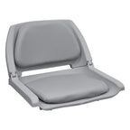 Wise 8Wd139Ls-717 Molded Fishing Boat Seat With Marine Grade Cushion Pads, Grey Shell, Grey Cushion