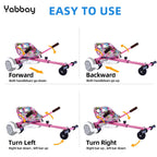 Eco-Friendly Hoverboard Seat Attachment - Cool Seat, Swivel Wheel, Adjustable Length - Compatible With 6.5, 8, 8.5, 10 Hoverboar