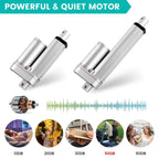 Eco-Worthy 12V 2 Inch Stroke Linear Actuator Max 330Lbs Heavy Duty Duarable Motor With Mounting Brackets (12Vdc 2)