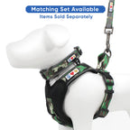 Pawtitas 6 Ft Padded Dog Leash With Comfortable Neoprene Padding Handle - Camo Green Lead  Medium Reflective Dog Leash With High