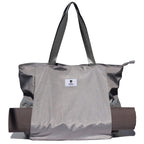 Esvan Yoga Mat Bag Yoga Tote Carrier Shoulder Bag Carryall Tote For Office,Yoga,Pilates,Travel,Beach And Gym (F Gray)