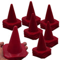 Bluedot Trading 4    Red Mini Plastic Traffic Cones | Set of 30 for Agility Training, RC Racing, Outdoor Activities, Sports Dril