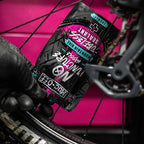 Muc-Off No Puncture Hassle Tubeless Sealant, 140 Milliliters - Advanced Bicycle Tyre Sealant With Uv Tracer Dye That Seals Tears