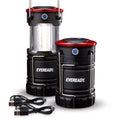 EVEREADY 360 LED Camping Lantern (2-Pack), Collapsible LED Lanterns, Rugged Survival Kits for Hurricane, Emergency Light for Sto