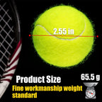 Gkk Tennis Balls 12 Pack Durable Pressurized Tennis Balls Yellow Felt Training Tennis Balls High Bounce Practice Tennis Balls Fo
