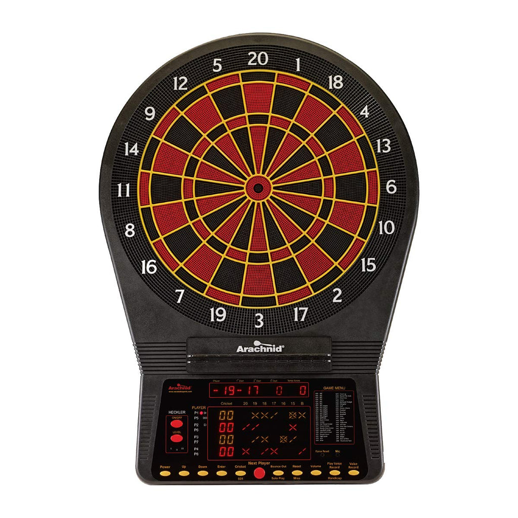 Cricket Pro 900 By Arachnid- Talking Electronic Dartboard, 15.5'' Target Area, Up To 8 Player Score Display, Solo Play, Mpr And