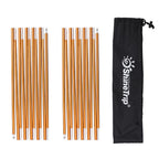 Azarxis Tent Pole Repair Kit Splint Support Kit Replacements Aluminum Rod Adjustable Replacement Poles Accessories For Camping H