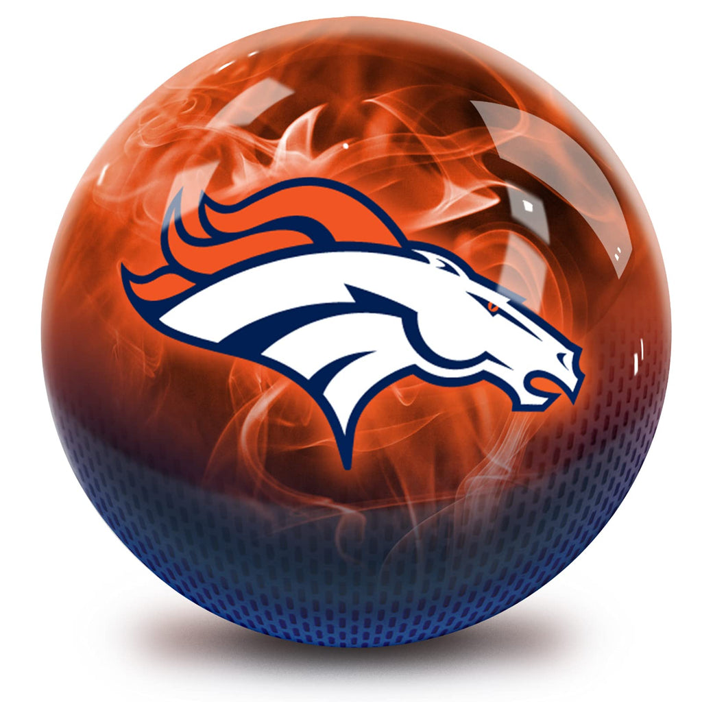 Denver Broncos Nfl On Fire Bowling Ball 15Lbs