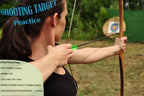 Zhao.Fu 29 Inch Carbon Arrow Practice Hunting Arrows Spine 400 With Removable Tips For Archery Compound & Recurve & Traditional