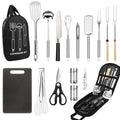 Camping Cooking Utensils Set, Stainless Steel Grill Tools, Camping Bbq Cookware Gear And Equipment For Travel Tenting Rv Van Pic