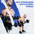 Yes4All Multi Grip Barbell & Cable Attachment, Curved Swiss Barbell For Greater Range Of Motion, 600 Lbs Capacity