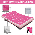 Orthomtex Sleeping Bags For Adults,Teens And Kids Girls-Warm & Cold Weather Lightweight,Waterproof Backpack,Great For 3-4 Season