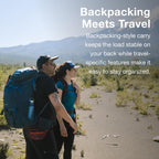 Osprey Farpoint Trek 75L Mens Travel Backpack, Black, One Size