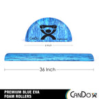 Cando Heavy Duty Eva Foam Roller, Half Round, 6'' X 36''