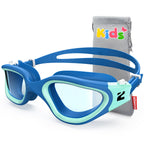 Zionor Kids Swim Goggles, G1Mini Se Anti-Fog Crystal Clear Swimming Goggles For Kids Age 6-14, Leak Proof Kids Swimming Goggles