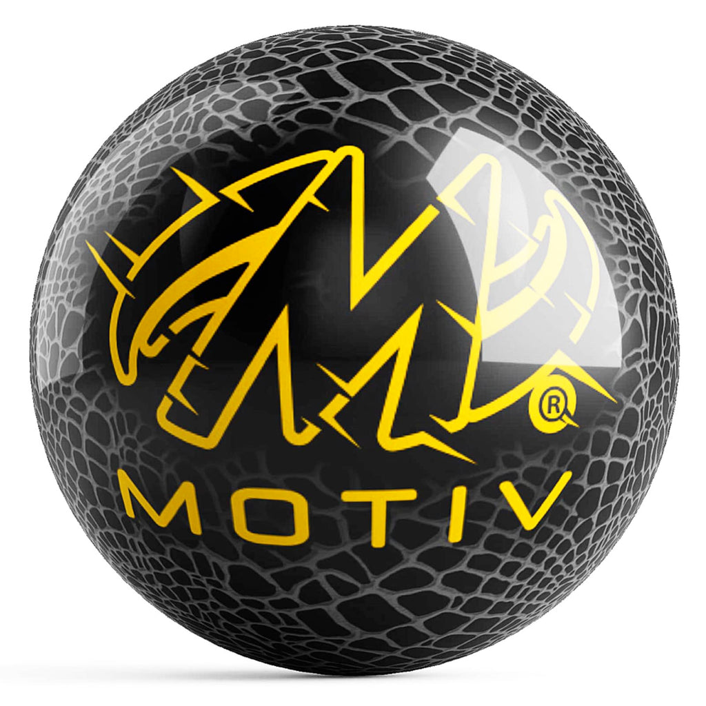 On The Ball Bowling Motiv Venom Spare Bowling Ball Black/Gold - Undrilled - Made Of Polyester (16)
