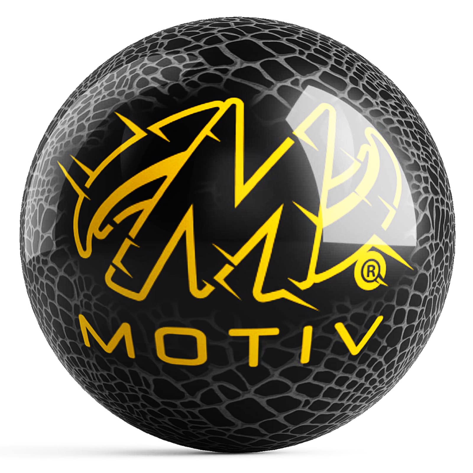 On The Ball Bowling Motiv Venom Spare Bowling Ball Black/Gold - Undrilled - Made Of Polyester (16)