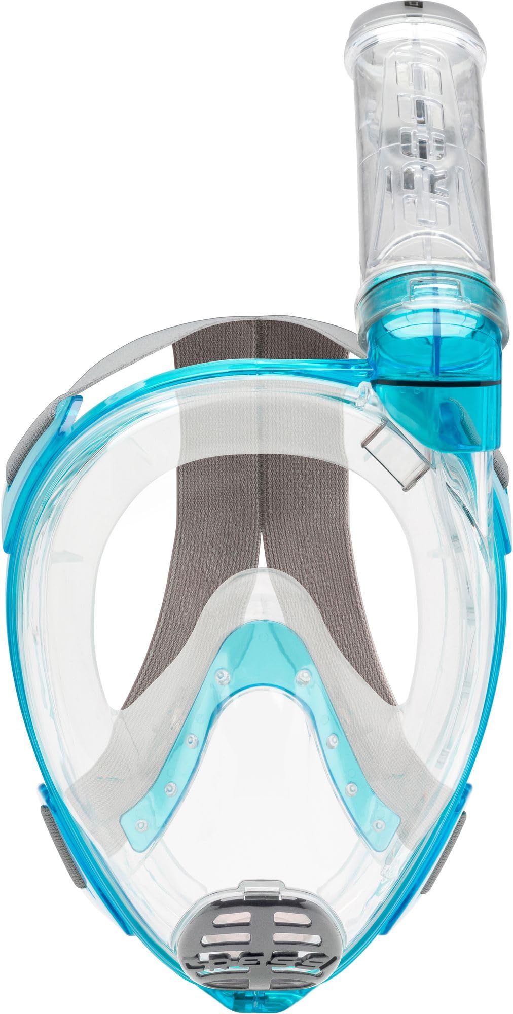 Cressi Baron Junior Full Face Masks, Clear/Aquamarine