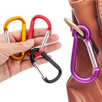 10 Pack 3'' Aluminum Spring Snap Hook Carabiner D Ring Carabiner Clip Camping Accessories Fishing Hiking Traveling And Keychain