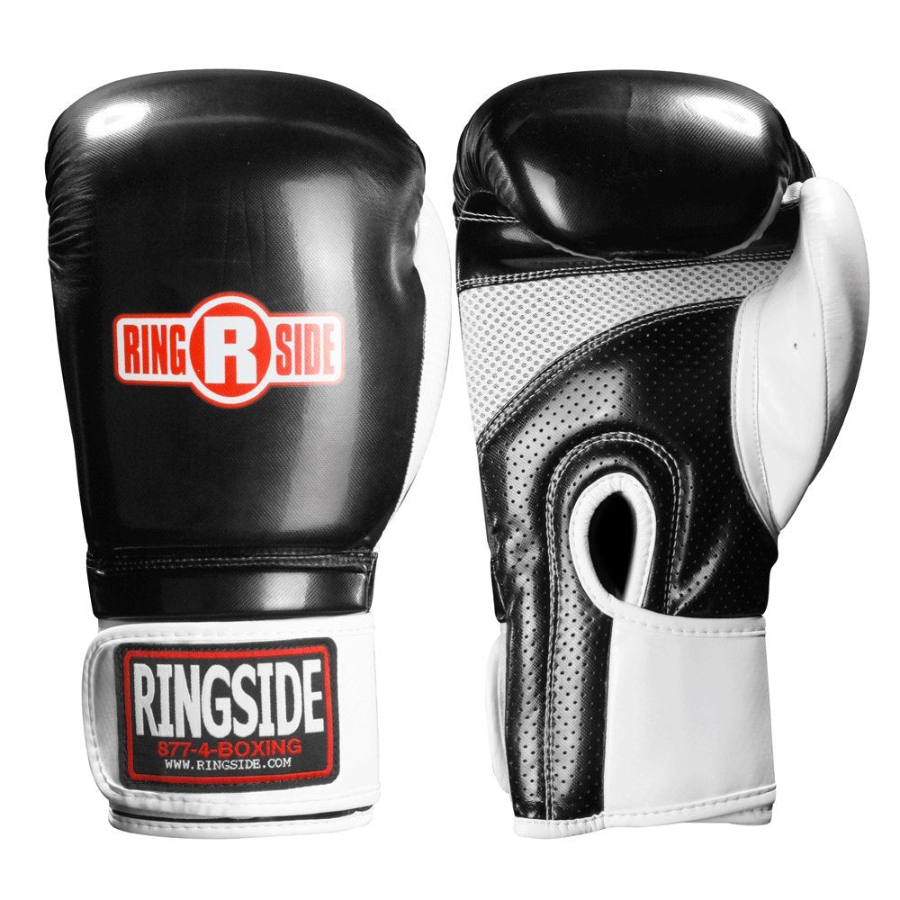 Ringside Arrow Boxing Training Sparring Gloves, Black, 16-Ounce