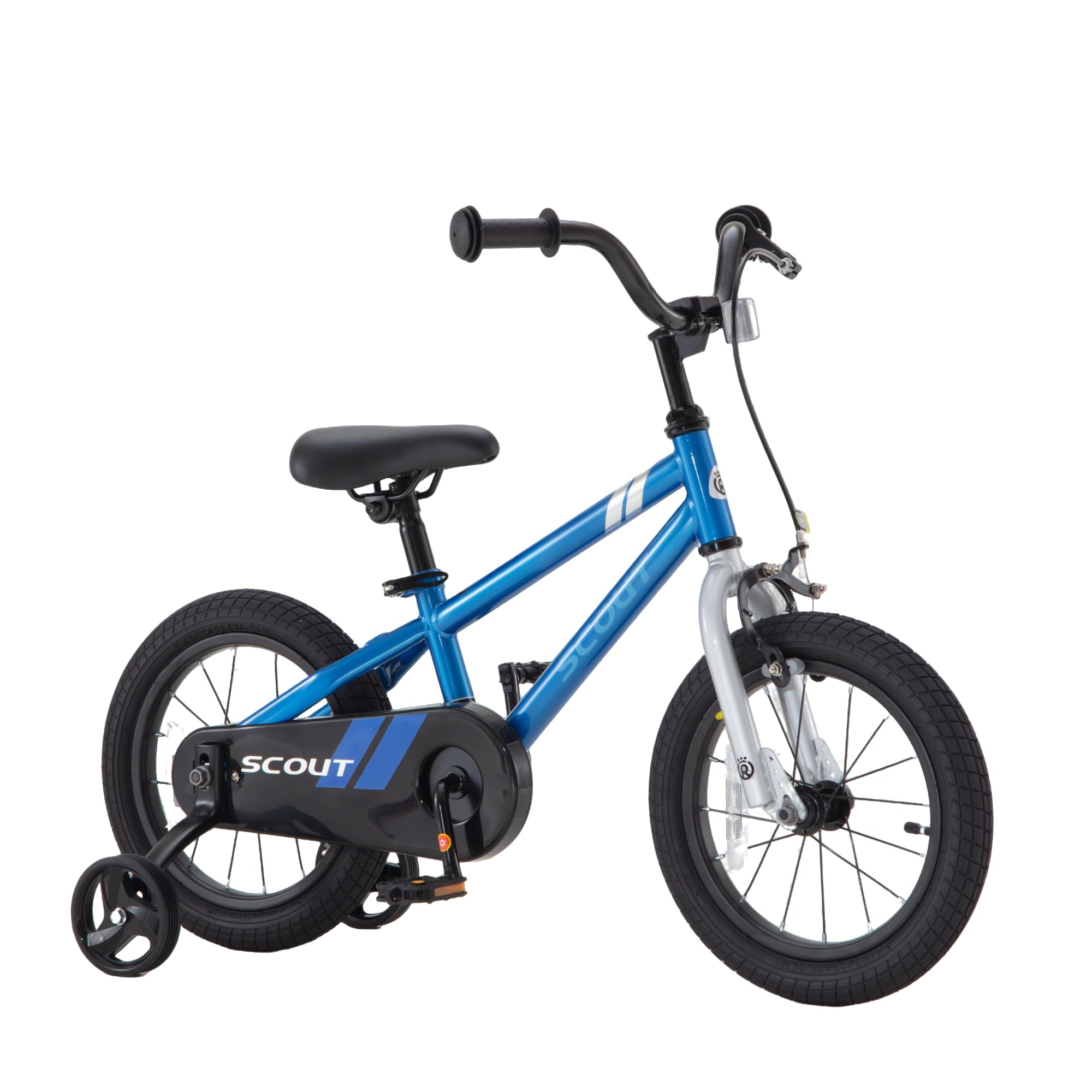 Chipmunk Kids Bike Scout for Age 3-5 Years Toddlers to Big Kids, 14 Inch Wheel Bicycle with Training Wheels for Beginners Boys G