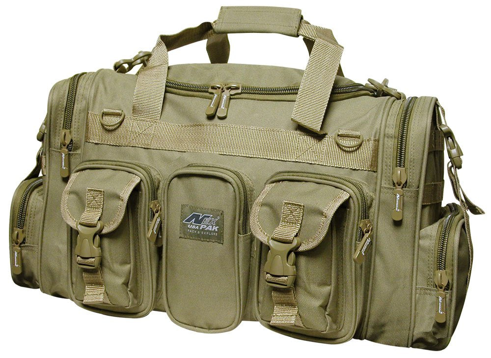 Nexpak 22 Tactical Duffle Military Molle Gear Shoulder Strap Range Bag TF122 TAN