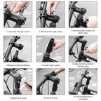 Wake Bike Stem Riser Bike Fork Stem Extender Bicycle Handlebar Raiser Head Up Adapter Suitable For Mountain Bike, Road Bike, Mtb
